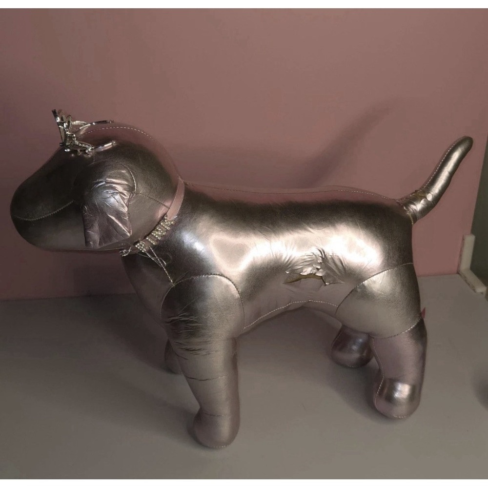 Vintage Victoria's Secret PINK Medium Princess Display Dog Metallic Crown - Picture 3 of 8
